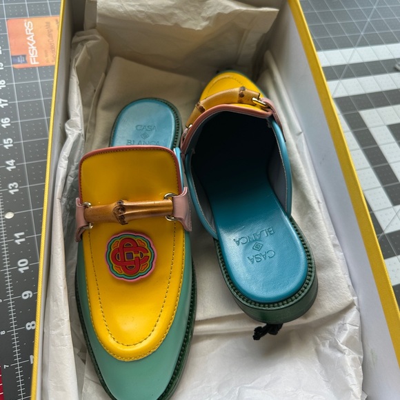 Unique Colorful Loafers with Logo Detail - Picture 3 of 4
